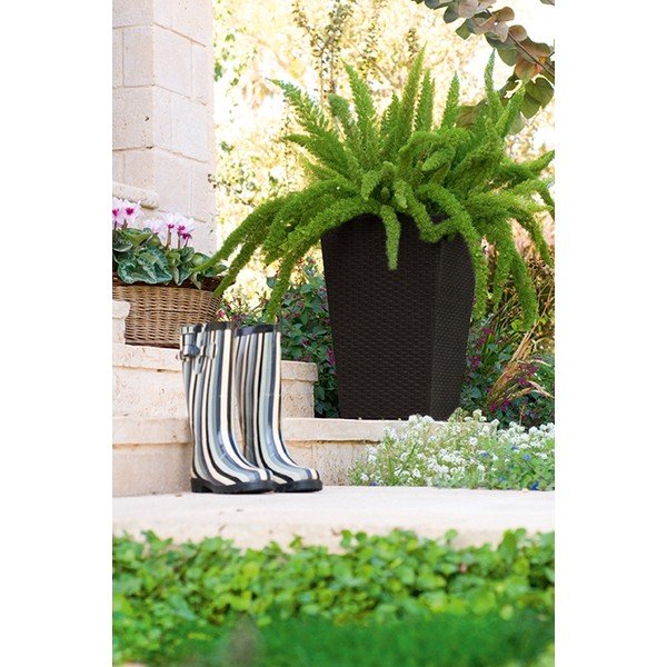 Plastový obal na kvetináč Rattan – Keter-image-1