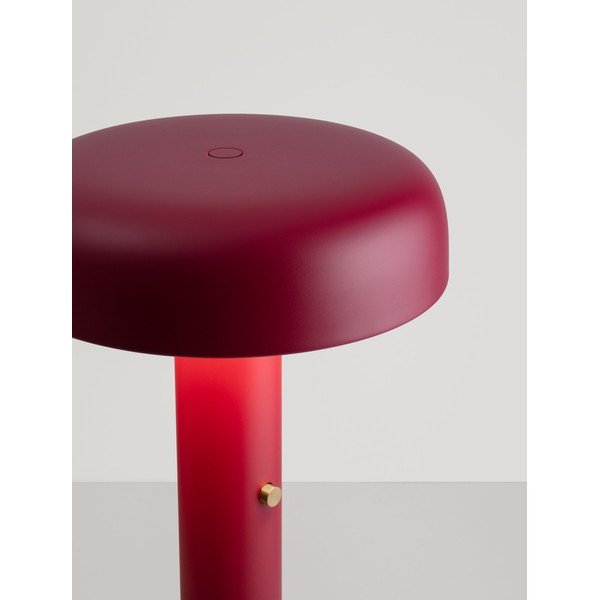 Vínovočervená kovová LED stojacia lampa so stmievačom (výška  142 cm) Noelia – Nova Luce-image-4