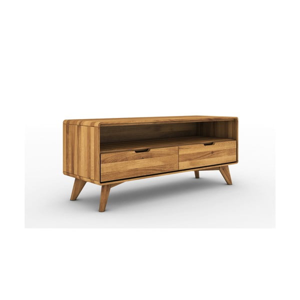 TV stolík z dubového dreva 120x48 cm Greg - The Beds