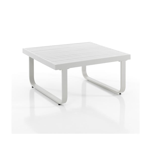Biely hliníkový konferenčný stolík 80x80 cm Ischia – Tomasucci