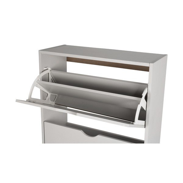 Sivá výklopná skrinka na topánky 60x157x24 cm Stelo – Bonami Essentials-image-4