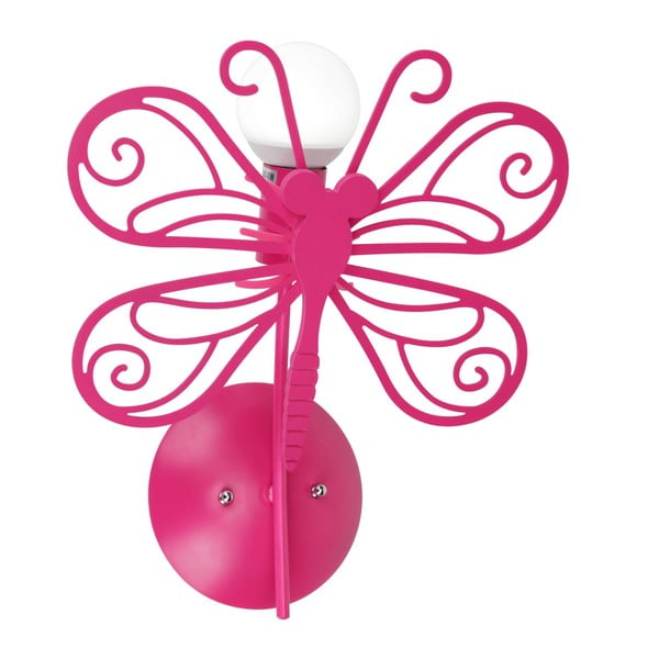 Ružové nástenné svietidlo Light Prestige Butterfly