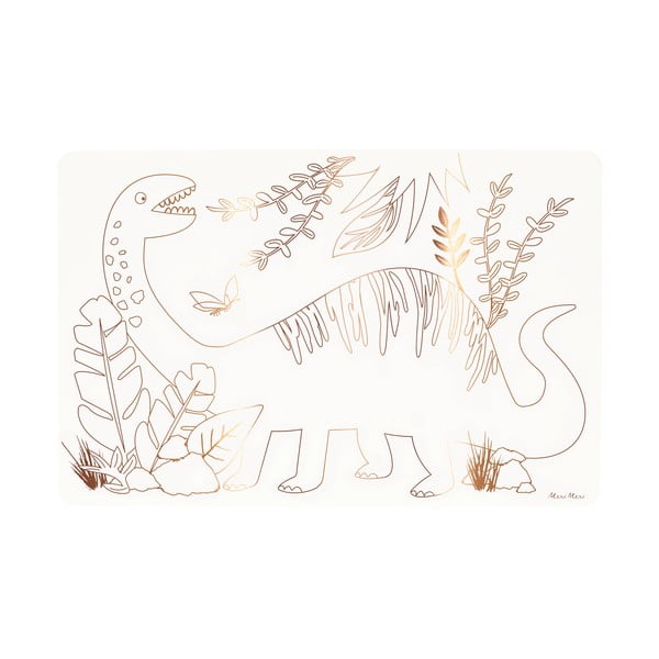 Papierové prestieranie v súprave 8 ks 28x42.5 cm Dinosaurs – Meri Meri-image-2