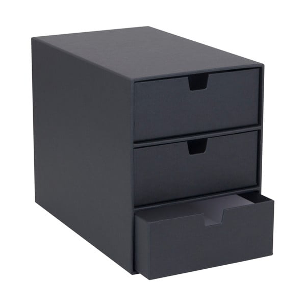 Tmavosivý zásuvkový box s 3 zásuvkami Bigso Box of Sweden Ingrid-image-3