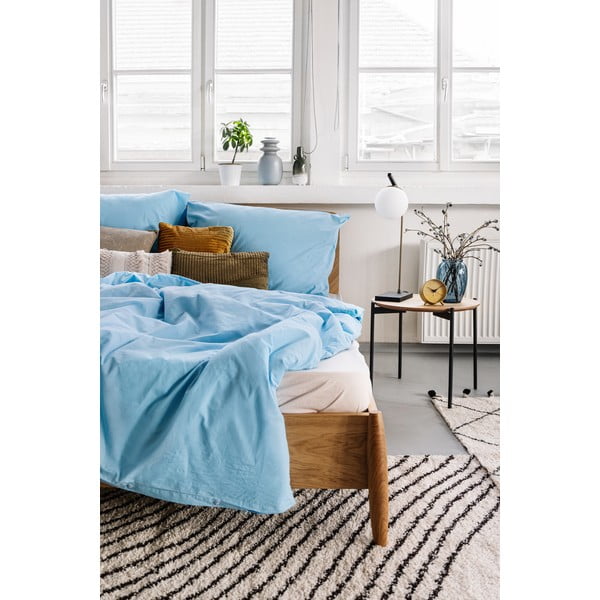 Blankytné modré bavlnené obliečky na dvojlôžko Bonami Selection, 200 x 220 cm-image-3