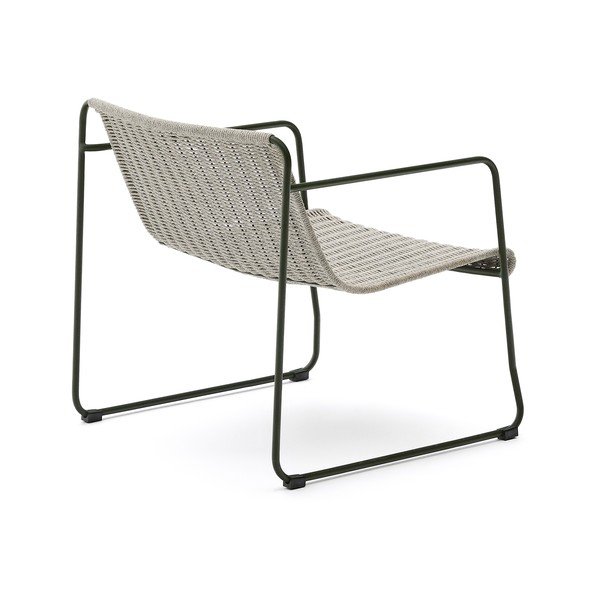 Sivozelené kovové záhradné kreslo Maurina – Kave Home-image-4