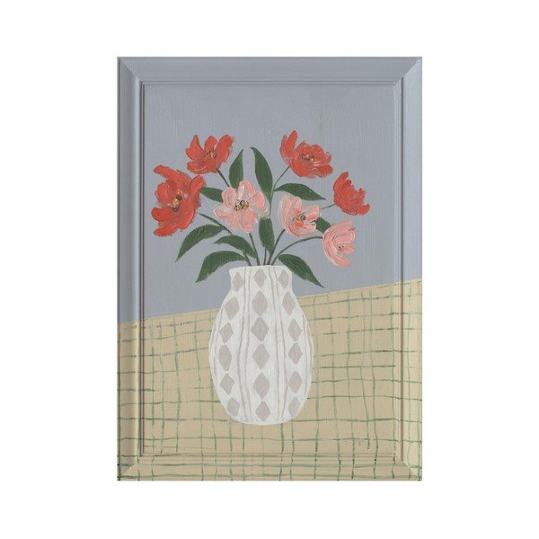 Ručne maľovaný obraz s rámom/na plátne 50x70 cm Village – Bizzotto