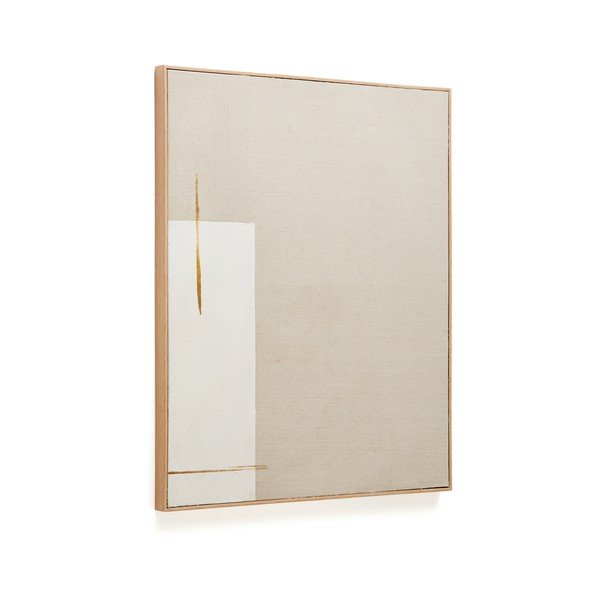 Ručne maľovaný obraz s rámom/na plátne 80x100 cm Salin – Kave Home-image-2