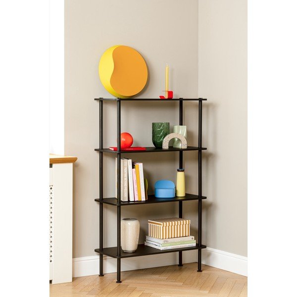 Modrý regál v dekore duba 80x127x35 cm Teidi – noo.ma-image-4