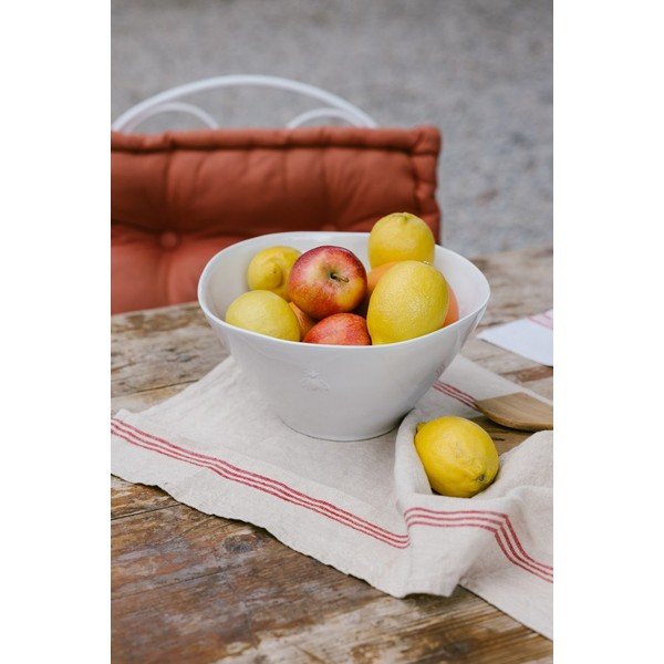 Krémovobiela kameninová misa ø 26 cm Abeille – La Rochére-image-1