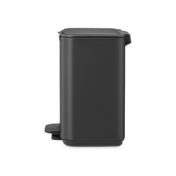 Tmavosivý pedálový oceľový odpadkový kôš 4 l Bo – Brabantia-image-3