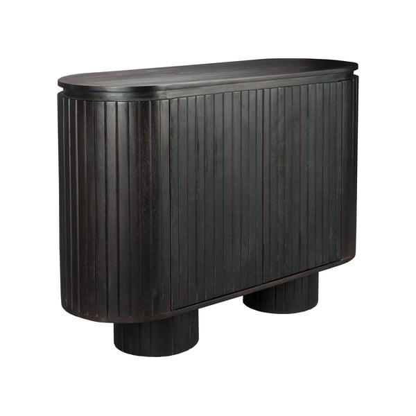 Tmavohnedá skrinka z mangového dreva 110x80x40 cm Kenji – Dutchbone-image-1