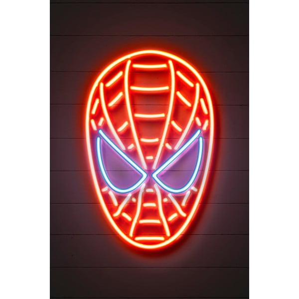 Plagát Blue-Shaker Neon Art Spider Man, 30 x 40 cm