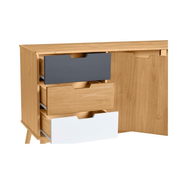 Komoda z masívneho borovicového dreva Marckeric Cusco-image-3