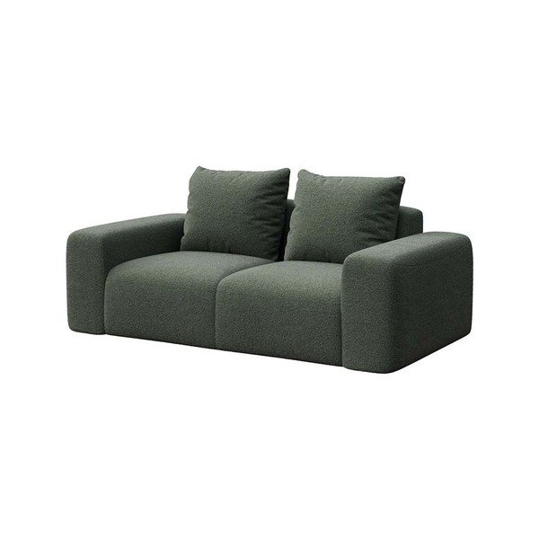Zelená pohovka z textílie buklé 212 cm Monce – Rodier-image-2
