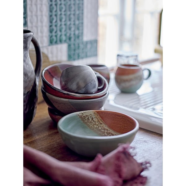 Zeleno–oranžová miska z kameniny 572 ml Paula – Bloomingville-image-1