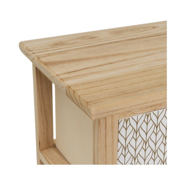 Vysoká komoda z masívu paulovnie v prírodnej farbe 34x78 cm – Casa Selección-image-2