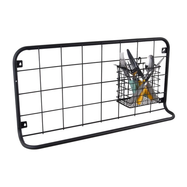 Nástenný organizér v čiernej farbe PT LIVING Open Grid-image-1
