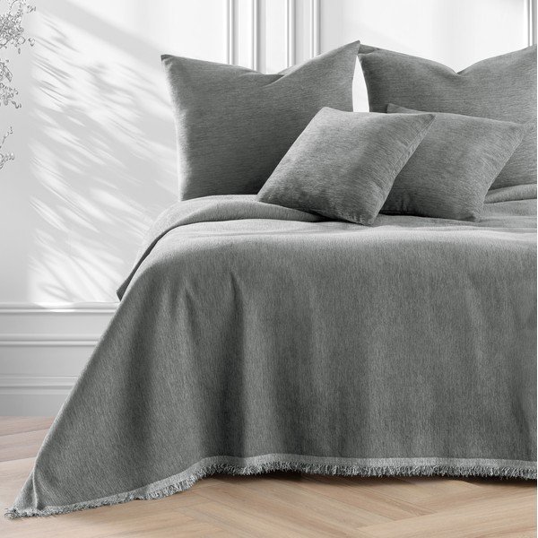 Sivý pléd zo ženilky 220x240 cm Talo – Filumi-image-2