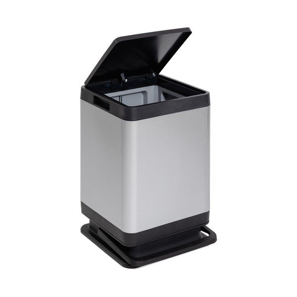 Nášľapný plastový odpadkový kôš v striebornej farbe 80 l Tokyo – DEA HOME