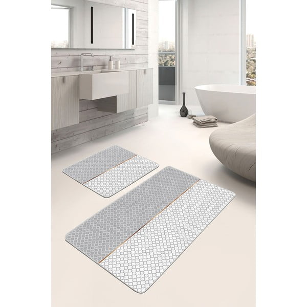 Sivé kúpeľňové predložky v súprave 2 ks 60x100 cm – Mila Home-image-2