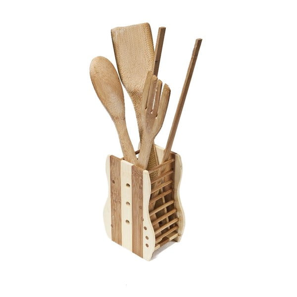 Set 4 nástrojov so stojanom Bamboo