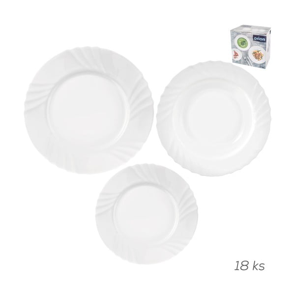 Sklenená jedálenská súprava 18 ks Luna – Orion-image-3