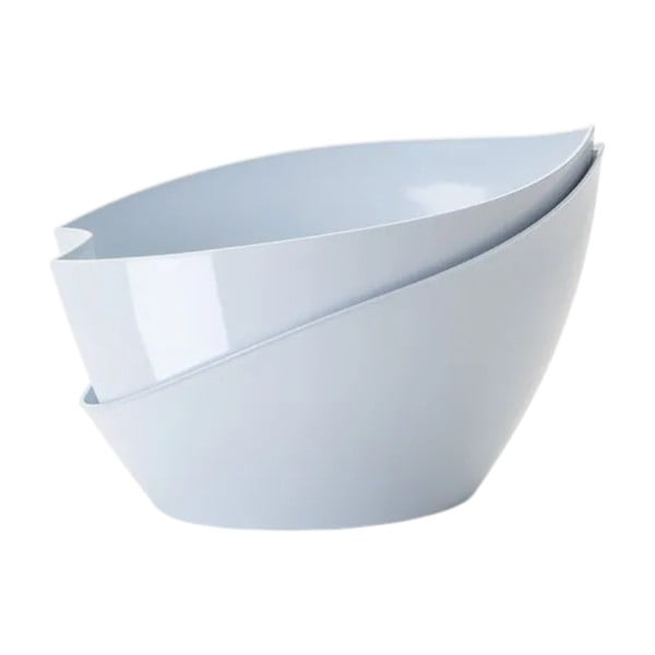 Pastelovomodrý samozavlažovací kvetináč Plastia Doppio