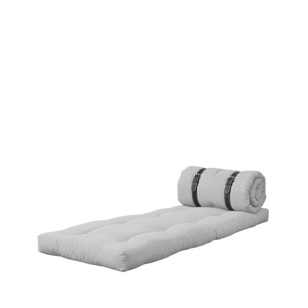 Variabilné kreslo s bielo prešívanými koženými popruhmi Karup Buckle Up Light Grey-image-4