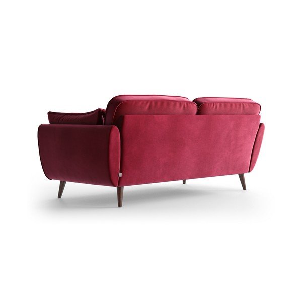 Červená zamatová pohovka My Pop Design Auteuil-image-4
