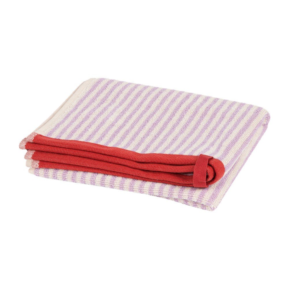 E-shop Froté bavlnený uterák v levanduľovej farbe/krémovobiely 50x80 cm Gobo – noo.ma