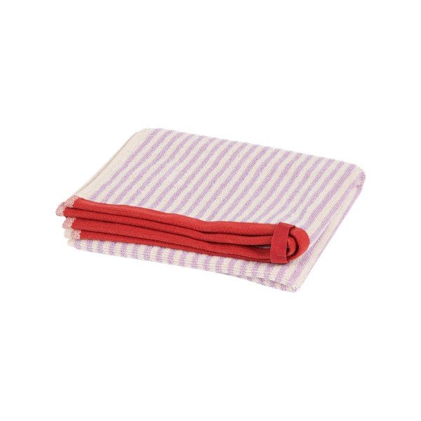 Froté bavlnený uterák v levanduľovej farbe/krémovobiely 50x80 cm Gobo – noo.ma