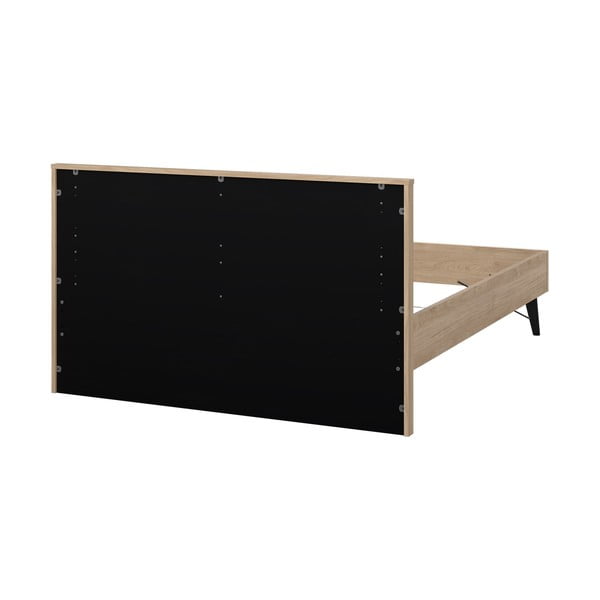 Dvojlôžková posteľ bez roštu v prírodnej farbe 140x200 cm Ry – Tvilum-image-2