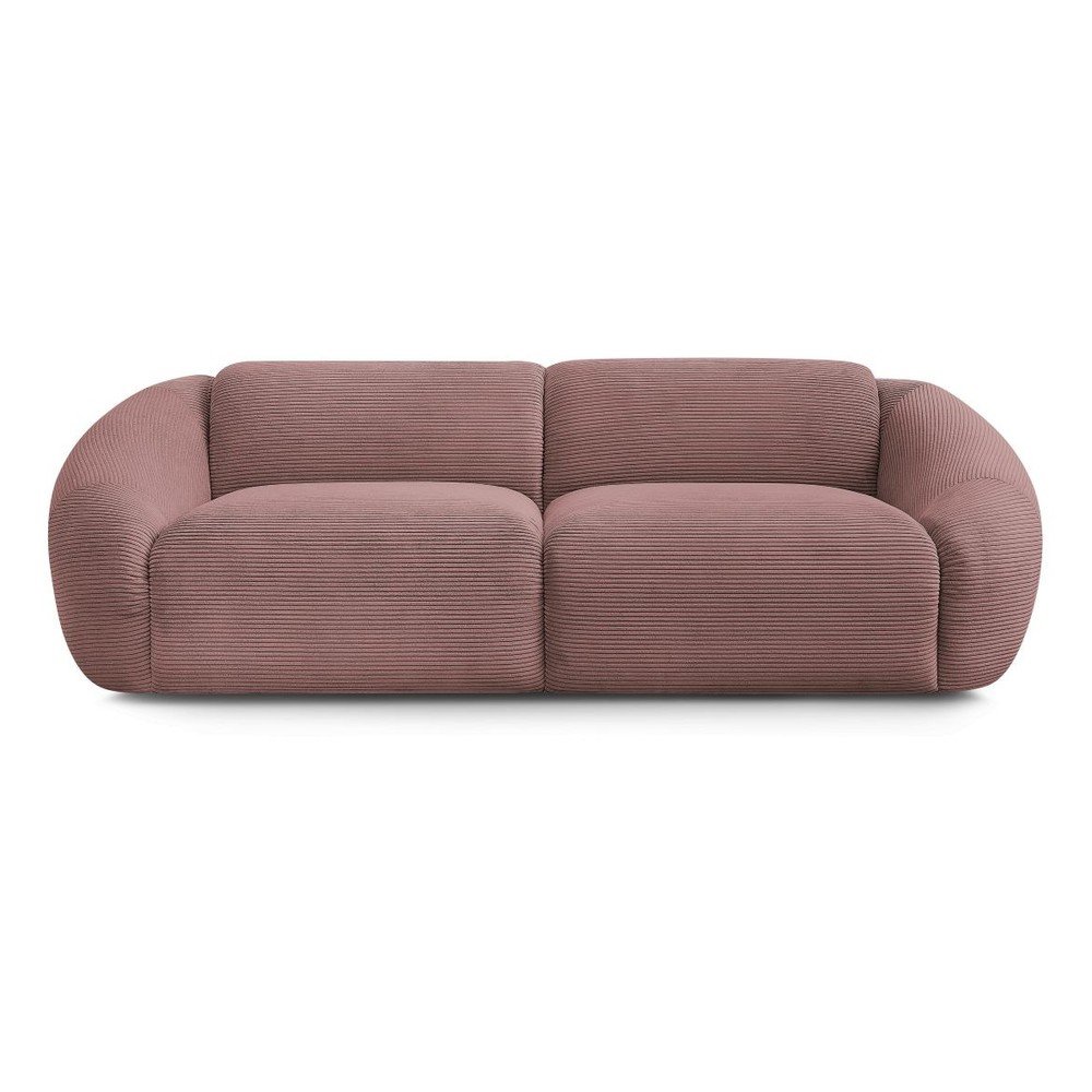 E-shop Ružová menčestrová pohovka 250 cm Tina – Bobochic Paris
