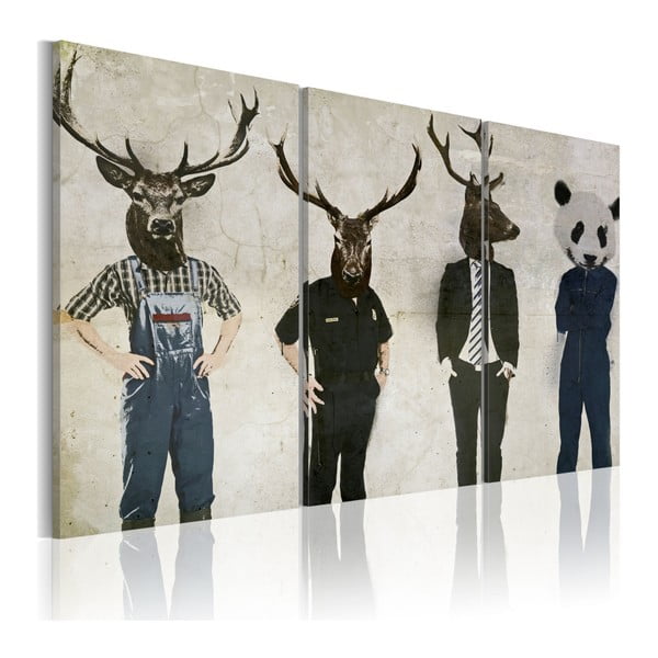 Viacdielny obraz na plátne Bimago Animals, 40 x 60 cm