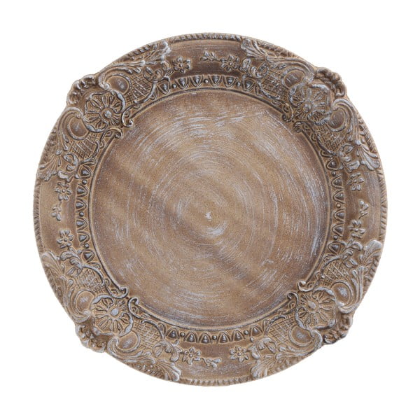 Okrúhla drevená tácka InArt Antique, 35 cm