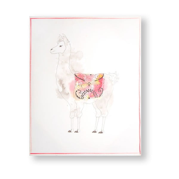 Obraz Graham & Brown Lucky Llama, 40 × 50 cm