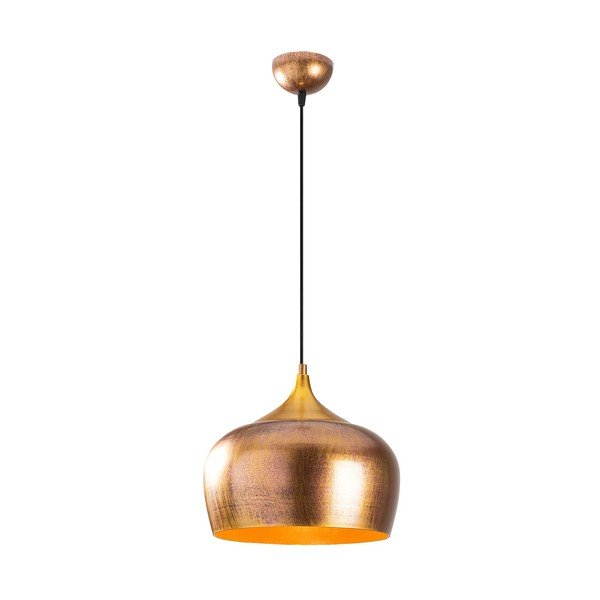 Závesné svietidlo v zlatej farbe s kovovým tienidlom ø 30 cm Berceste – Opviq lights-image-2