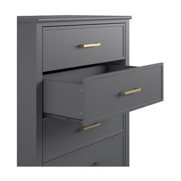 Sivá komoda CosmoLiving by Cosmopolitan Westerleigh, 75 x 106 cm-image-2