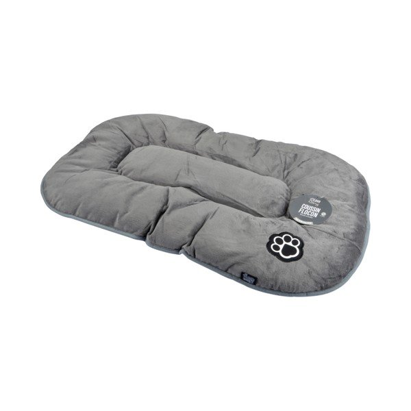 Sivý semišový pelech pre psa 61x38 cm Flakes – Love Story-image-2