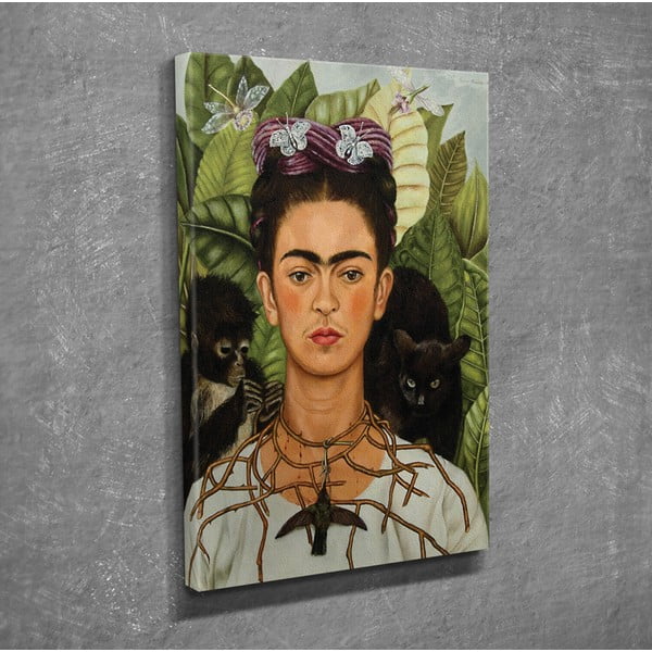 Nástenná reprodukcia na plátne Frida Kahlo, 30 × 40 cm-image-1