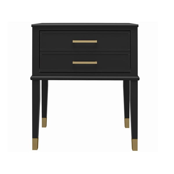 Čierny nočný stolík Westerleigh – CosmoLiving by Cosmopolitan-image-3