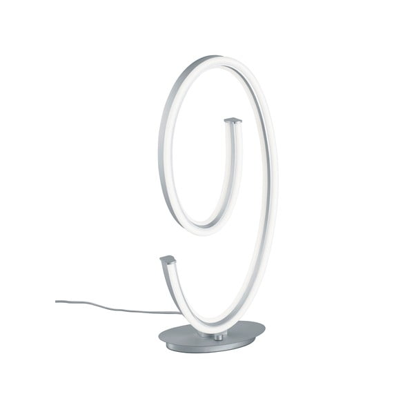 Sivá LED stolová lampa s hlasovým ovládaním/s ovládaním pomocou mobilnej aplikácie s kovovým tienidlom (výška  65 cm) Ciola – CINQUE