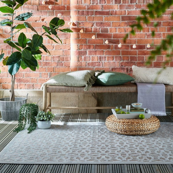 Sivý vonkajší koberec 230x160 cm Argento - Flair Rugs-image-1