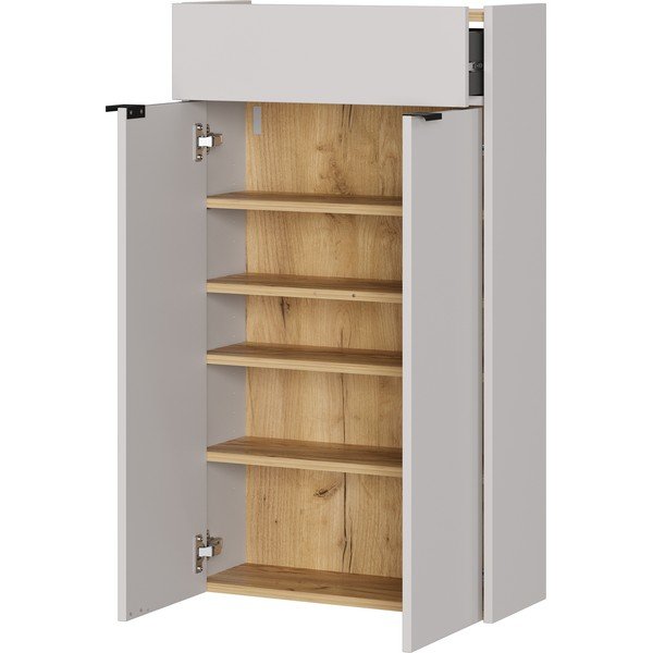 Krémovobiela závesná skrinka 56x97x22 cm Ameca – Germania-image-3