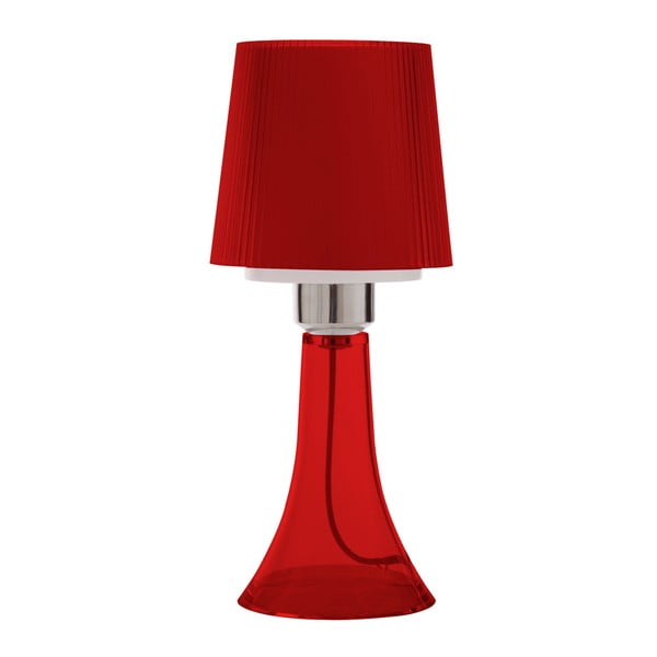 Červená stolová lampa Mauro Ferretti Paralume