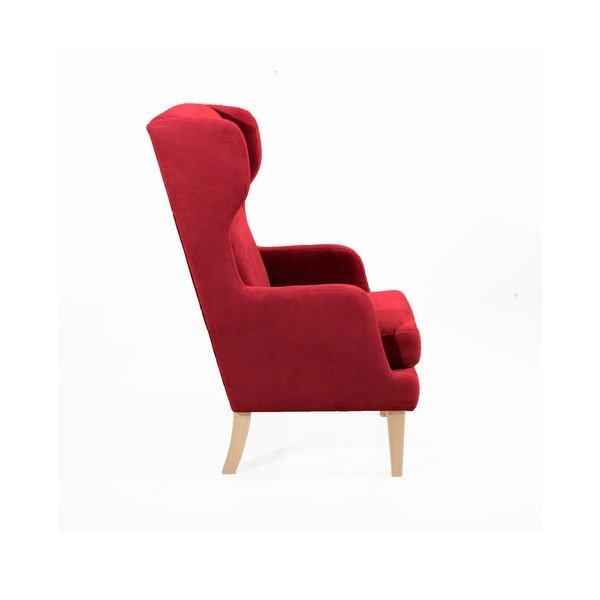 Červené kreslo Max Winzer Bennet Suede-image-2