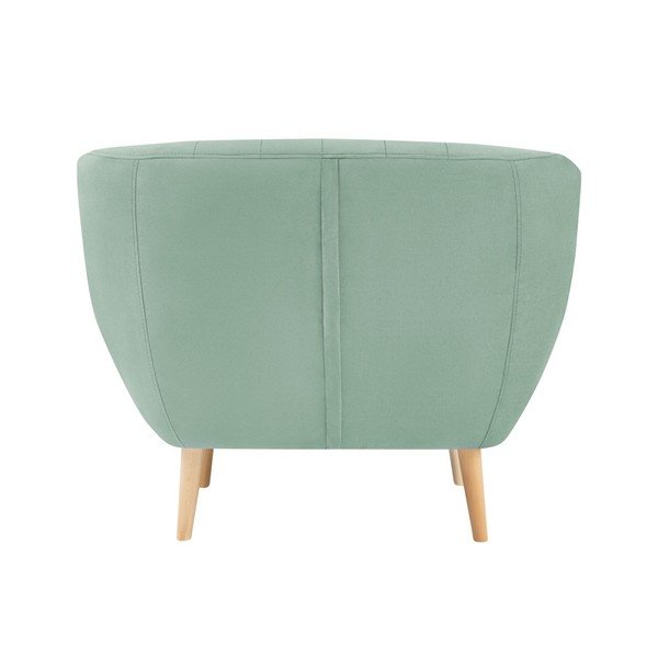Mentolovozelené zamatové kreslo Mazzini Sofas Sardaigne-image-4