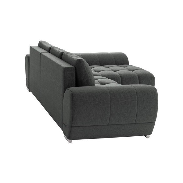 Tmavosivá rozkladacia rohová pohovka Windsor & Co Sofas Cloudlet, pravý roh-image-2