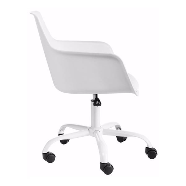 Biela nastaviteľná kancelárska stolička Støraa Leslie-image-3